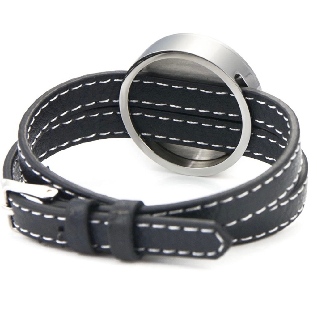 New Leather Rhinestone Floating Locket Bracelet ❤️ - Picture 5 of 5